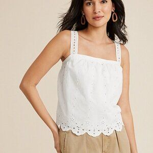 Maurices Eyelet Swing Tank Top - L
